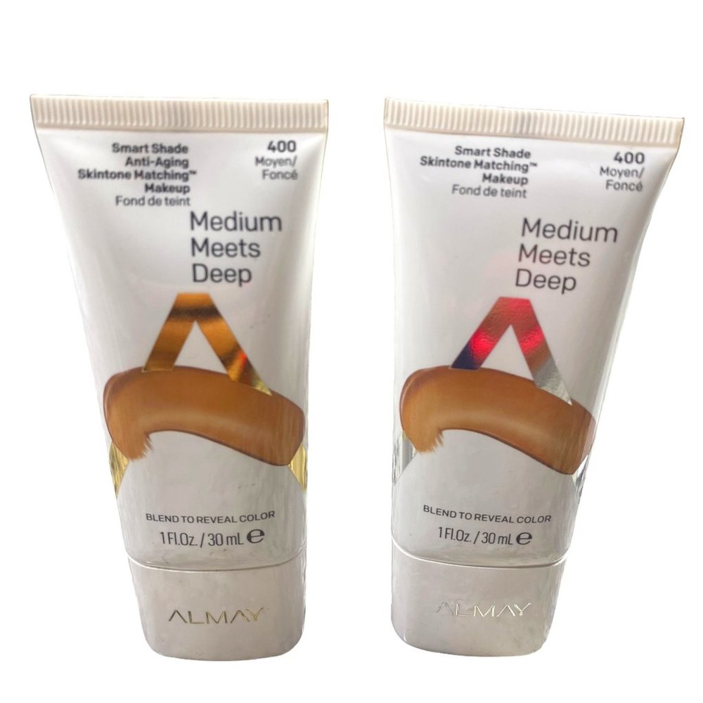 ALMAY Smart Shade Skintone Matching Makeup 400 Moyen Fragrance Free Lot of 2